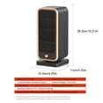 thumbnail image 2 of Calentador eléctrico PTC calentamiento rápido gran angular 500W interruptor de botón reemplazo de cerámica hogar dormitorio sala de estar Accesorios para electrodomésticos Enchufe de la UE Yuarrent HA069305-01, 2 of 6