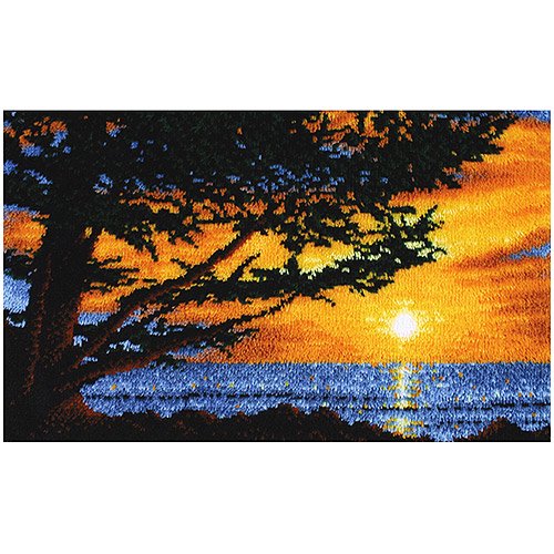 Caron Wonderart Latch Hook Kit, Monterey Sunset