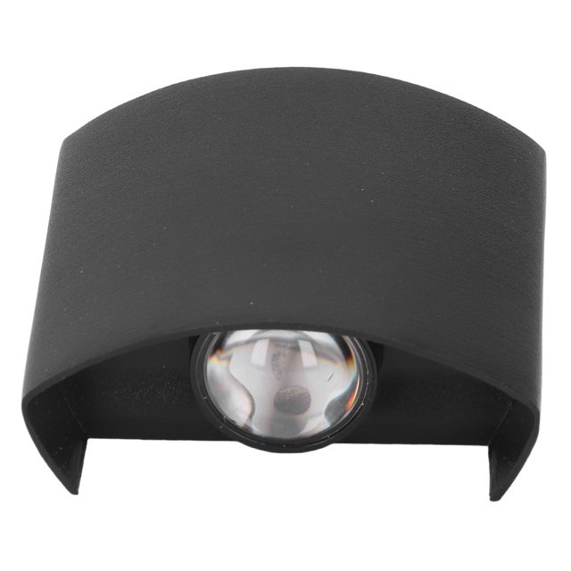 Aplique De Pared LED Impermeable Decorativo De Aleación De Aluminio Negro