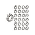 thumbnail image 4 of 25pcs Stainless Steel Hose Clamps Single Ear Stepless For Sealing Various Hoses Clamps Cinch Clamp Rings, 4 of 9