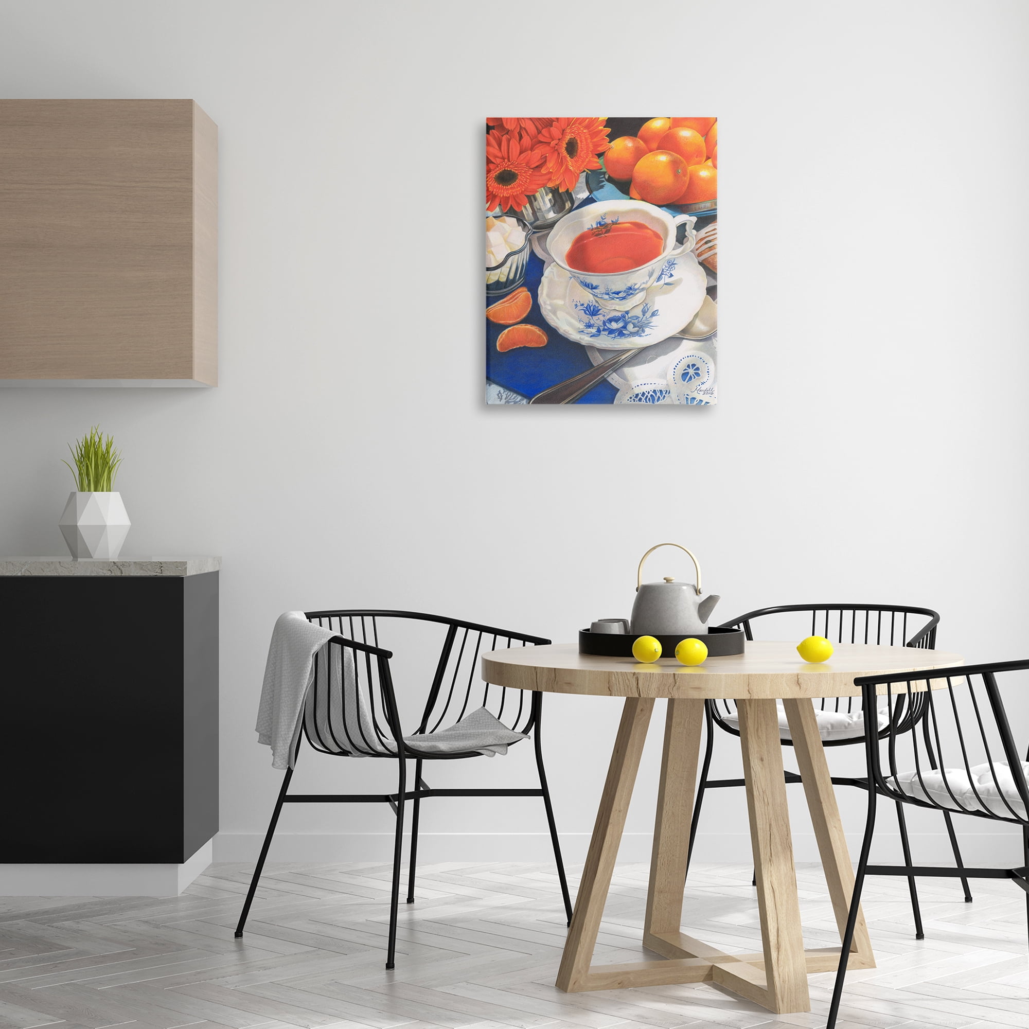 Stupell Industries Citrus Tea Time Food & Beverage Painting Gallery Wrapped Canvas Art Print Wall Art, 24 x 30