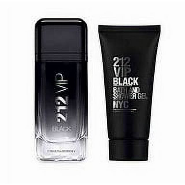 Set Carolina Herrera 212 VIP Black 2 piezas Eau de Parfum 100 ml y gel de baño 100 ml Hombre