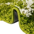 thumbnail image 6 of Unique Loom Trellis Shag Collection Area Rug - Ruby (9' x 12' Rectangle Green/Ivory), 6 of 12