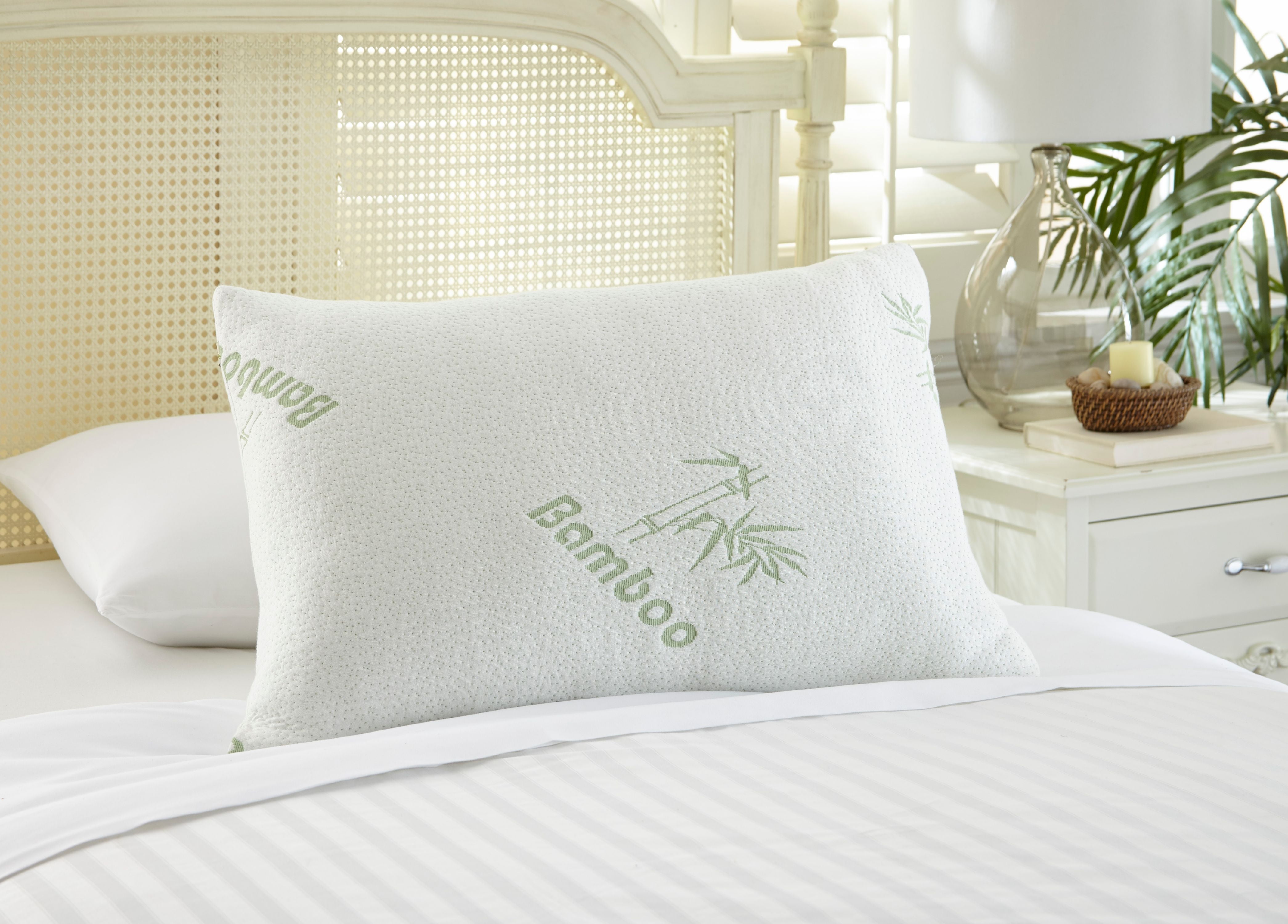 panda luxury memory foam bamboo pillow