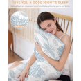 thumbnail image 5 of Blue Coastal Pillow Cases Body Size, Smooth Satin Pillowcase for Hair and Skin, Summer Lobster Coral Nautical Decorative Cooling Bed Pillow Covers with Zipper, 20x54 Inches, 5 of 5