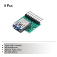 thumbnail image 3 of 5 Pcs USB 3.0 Female Connector to DIP Adapter Breakout Module Breakout PCB Board with Bent Pin, 3 of 4