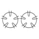 thumbnail image 2 of Estante Universal Para Estufa De Gas, Soporte Para Wok De Hierro Fundido, Soporte Para Estufa De Cocina 2 Uds. Inevent HA042593-02, 2 of 5
