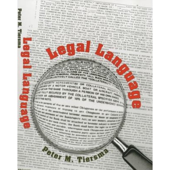 Pre-Owned Legal Language (Paperback) 0226803031 9780226803036