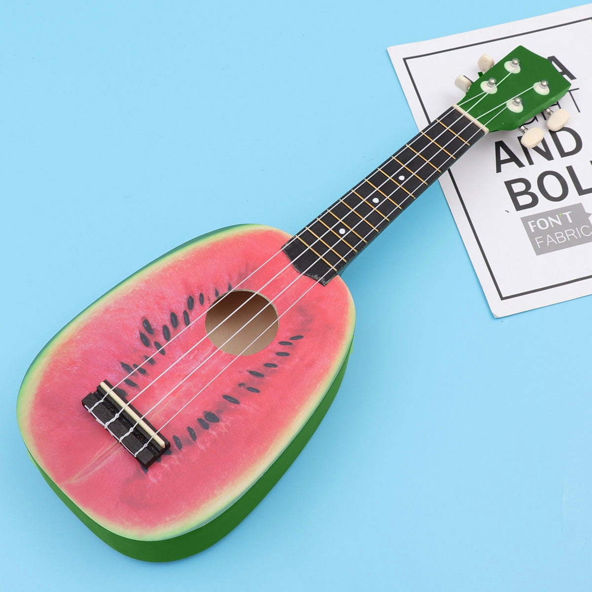 LOLIPPYY Green Concert Ukulele with 4 Carbon Nylon Strings for Music Lovers 21 Inch