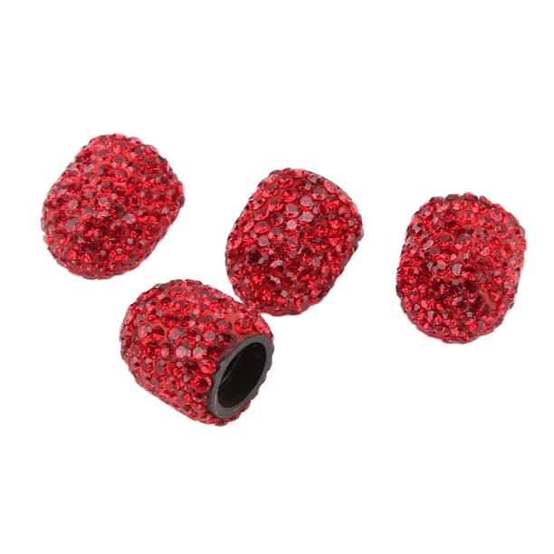 Tapas de válvula, 4 piezas, tapas de válvula de neumático con brillantes, tapas de aire brillantes, funcionalidad inteligente