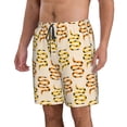 thumbnail image 2 of Naloa Hand Drawn Snake Men's Beach Shorts, Surfing shorts, Swim trunks, Quick Dry Swim Trunks for Surfing Beach Fun - X-Large, 2 of 9