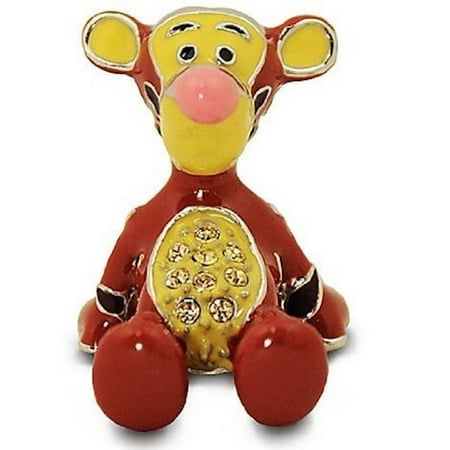 - Disney Parks Tigger Figurine by Arribas Swarovski Jeweled Mini New with Box