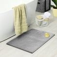 thumbnail image 5 of Your Zone Kids Gray Memory Foam Noodle Single Bath Rug with Nonslip Backside, 17" x 24", 5 of 7