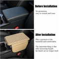 thumbnail image 3 of Car Center Console Armrest Cover, Leather Car Center Console Cover Cushion with 2 Storage Bags, Universal Center Console Pad Car Armrest Lids Storage Box Auto Interior Accessories, 3 of 5