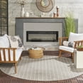 thumbnail image 4 of Nourison Twist Reversible 8' x Round Grey Modern Rug, 4 of 10