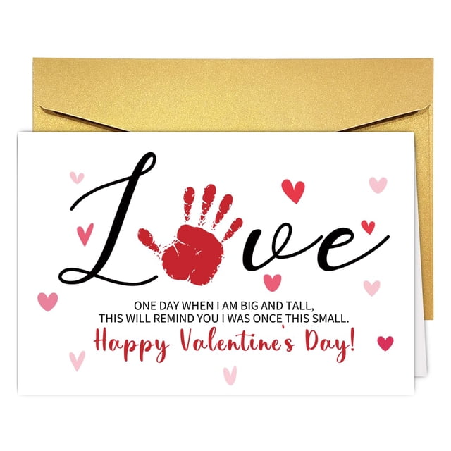 Tarjeta de San Valentín RPJIEKINXU para niños con sobre