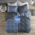 thumbnail image 2 of Comfort Spaces Juego De Funda De Edredón Doble – Ropa De Cama De Dormitorio Azul Para Todas Las Estaciones, Funda De Edredón Reversible De 2 Piezas Ultra Suave Con 1 Cierre De Botón A Juego, Lavable A, 2 of 5