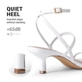 thumbnail image 4 of DREAM PAIRS Kitten Heels for Women, Strappy Square Open Toe Ankle Buckle Heeled Sandals Wedding Party Dress Shoes, 4 of 7