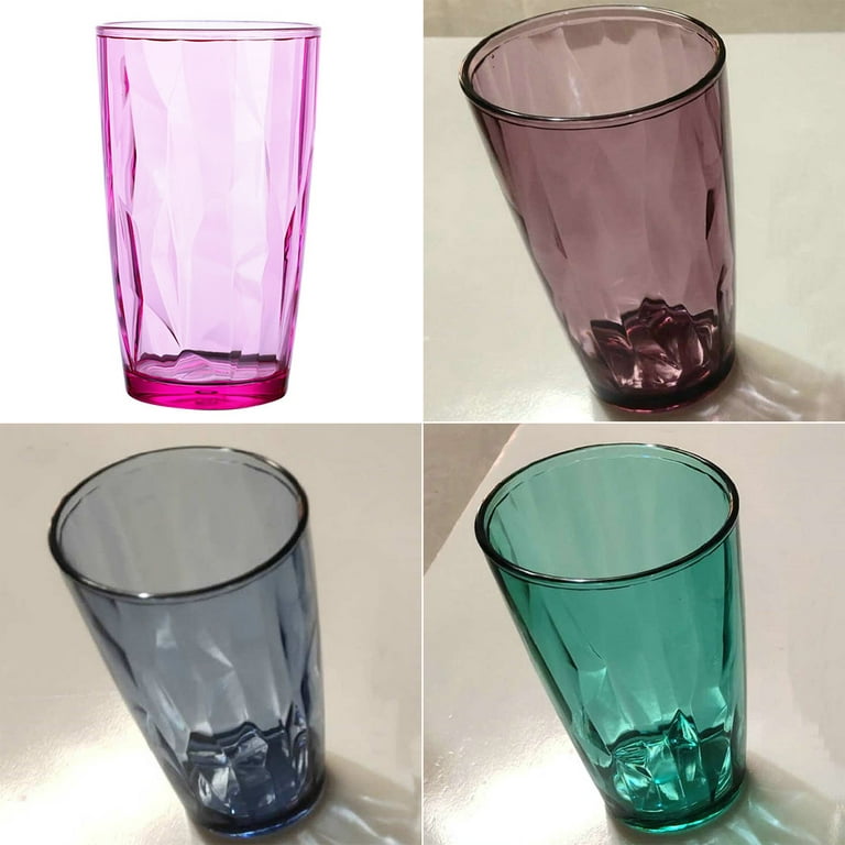 Plastic Tumblers Acrylic Drinking Glasses Set Unbreakable Kids Plastic Cups Small Children?s Water Juice Glassware Cute Stackable Drinkware, Other