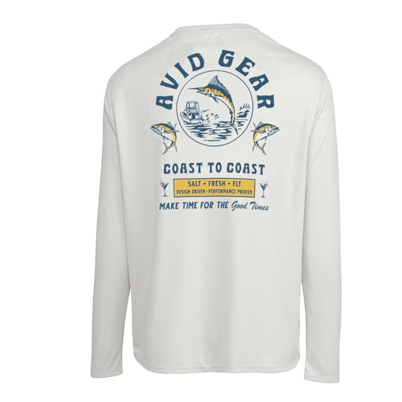 AVID Trollers AVIDry Sleeve Glacier Grey, Large Long Sleeve Shirt