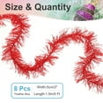thumbnail image 2 of Uxcell 5Ft Feather Boa, 8 Pcs Artificial Fluffy Feather Boas Party Decorations for DIY Crafts, Wedding Costume, Christmas, Concert, Halloween, Home Decor, Red, 2 of 8