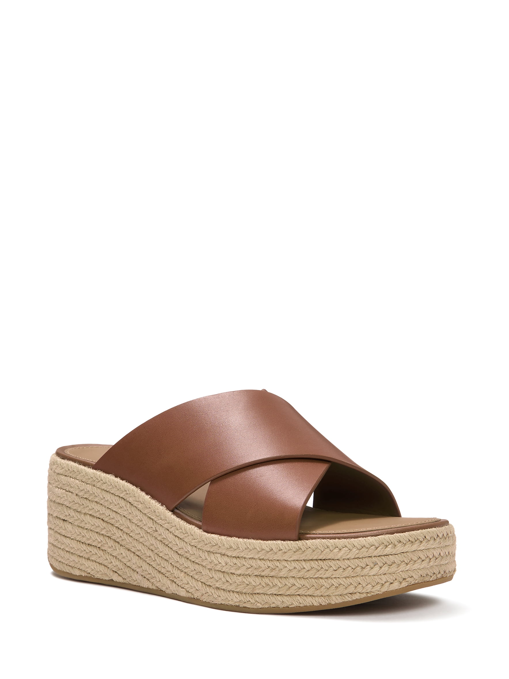 Fitflop Women's Platfforms Espadrille Leather Wedge Cross Slides