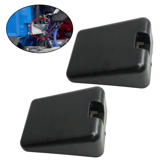 Set of 2 Hood Bumper Support Black Rubber Fit for Peterbilt 567 579 L85-6081