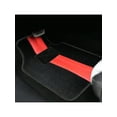 thumbnail image 6 of Leadwolf Car Floor Mats for Audi for RS6Avant Vinyl Carpet Protection Car Liners All Weather Velvet Colored Stripe Black and Red 4pcs, 6 of 6