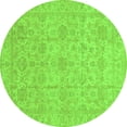thumbnail image 1 of Ahgly Company Indoor Round Oriental Green Traditional Area Rugs, 8' Round, 1 of 4