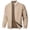 Khaki, variant on Vxararl Men Zip Up Collared Bomber Windbreaker Jacket, Lightweight Casual Long Sleeve Work Golf Outerwear with Zipper Side Pockets for Men Fall Daily Travel Outfits Wine M