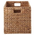 thumbnail image 4 of Casafield 12" x 12" Water Hyacinth Storage Baskets, Cinnamon - Set of 6 Collapsible Cubes, Handwoven Organizer BIns for Bathroom, Bedroom, Laundry, 4 of 8