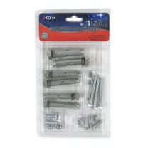 20pc Masonry Concrete Block Brick Anchor Assortment Set Nut Bolt Sleeve DIY Home Hardware Kit