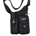 thumbnail image 2 of Bolso de hombro al aire libre Bolsa casual negra con cremallera Bolso cruzado de moda Soporte para teléfono 24cmx5cmx28cm, 2 of 8