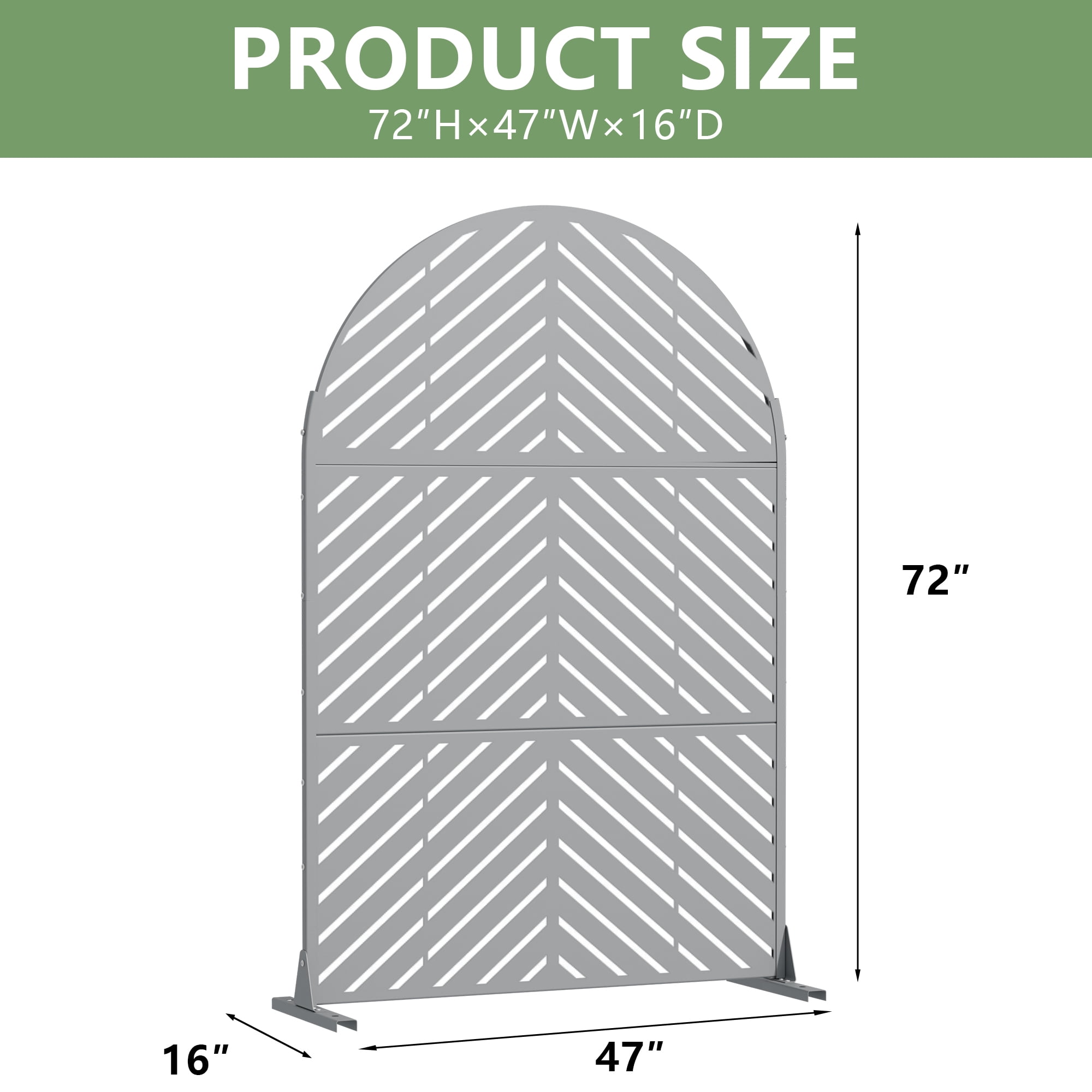 Privacy Metal Screen Fence Panel