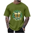 thumbnail image 1 of T-shirt Décontracté à Imprimé pour Homme, Manches Courtes, Col Rond, Blouse d'Été en Polyester, 1 of 5