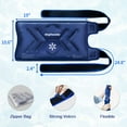 thumbnail image 6 of KingPavonini XXL Ice Pack Wrap Around Entire Knee After Surgery, Reusable Gel Large Ice Pack for Knee Injuries, Pain Relief, Swelling, Knee Surgery, Sports Injuries, 1 Pack Blue, 6 of 8