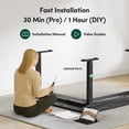 thumbnail image 3 of DESINO Standing Desk, 75” Adjustable L Shaped Standing Desk, Electric Height Adjustable Computer Desk, Black, 3 of 10