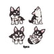 thumbnail image 3 of Guardurnaity 4 piezas lujosas pegatinas de apliques bordados para decoración elegante del hogar perros Husky hierro en Animal chaqueta parche lindo Accesorios de disfraces, 3 of 6