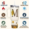 thumbnail image 3 of Vaso para beber SUFAVN, vaso personalizado de girasol de 40 oz, 3 of 7