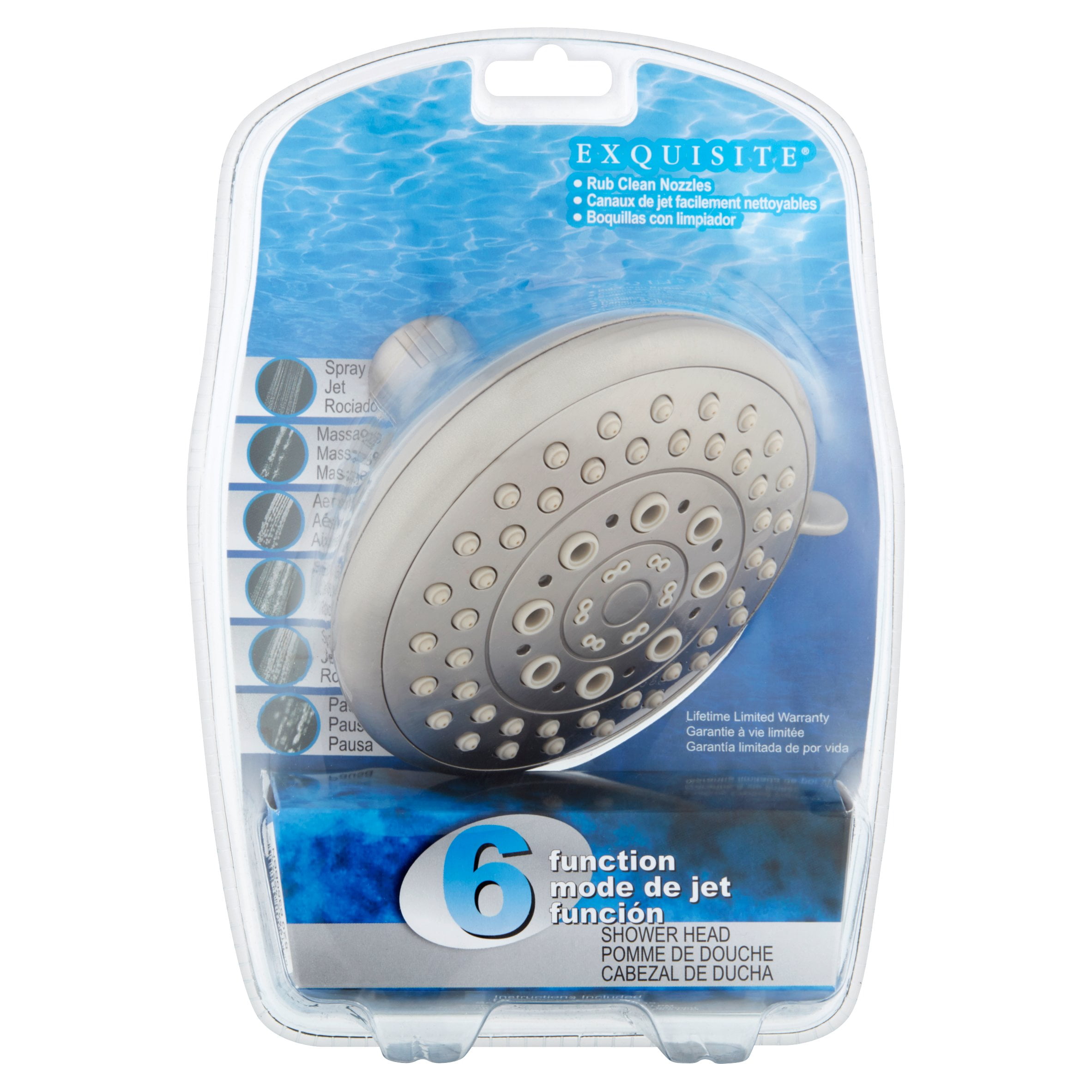 Exquisite 6 Function Shower Head
