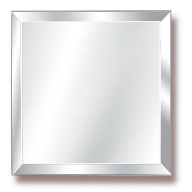 6 Inch Bevelled Edge Mirror For Crafts, Square Bevelled Edge Mirror Tiles