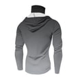 thumbnail image 4 of Mens UPF 50 Long Sleeve Sun Protection Shirts Fishing Hiking Shirts Light Gray L, 4 of 4