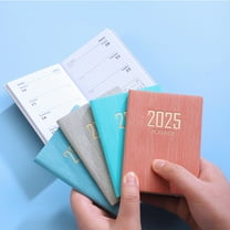 FAJHHA A7 Mini Notebook Organizer Planner, 120-Page Detailed Daily Calendar, Perfect for School, Office, Or Travel, Multifunctional and Designed for Easy Recording, Made of Durable and Flexible