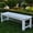 Gray, variant on Shine Company 60" Cedar Wood Backless Patio Porch Garden Bench in Brown