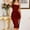 Wine, variant on YTCAMLO Sparkly Sequin Midi Dresses for Women Trendy Spaghetti Strap Party Cocktail Dresses Drawstring Side Split Ruched Bodycon Dress, Purple XL