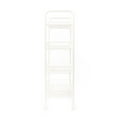thumbnail image 5 of Kitchen Rolling Cart, 4 Tiers Storage Cart with Hook Kitchen Rack Organizer White, 5 of 9