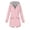 Pink, variant on EliteGoogv Womens Hooded Trench Coats Long Belted Jackets For Women Travel Outerwear Casual Jackets Army Green 5XL