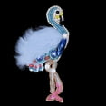 thumbnail image 3 of Insignia de Aplique Imitación de Cisne de Moda Soledad Azul Parche con cuentas de diamantes de imitación, 3 of 10