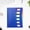 New--Blue, variant on 100Fens 6 Grids Rainbows Classification Organ Pack Office Data Storage Folder A4 Paper File Organizer with Elastic Buckle Closure for Home Campus Offices