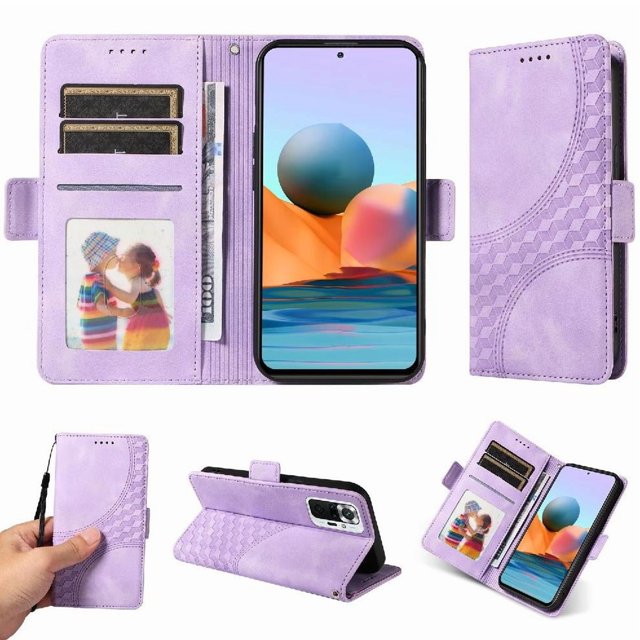 Funda GANGXUN para Xiaomi Redmi Note 10 Pro 4G con diseño acolchado elegante, cuero PU, protección total y ajuste preciso